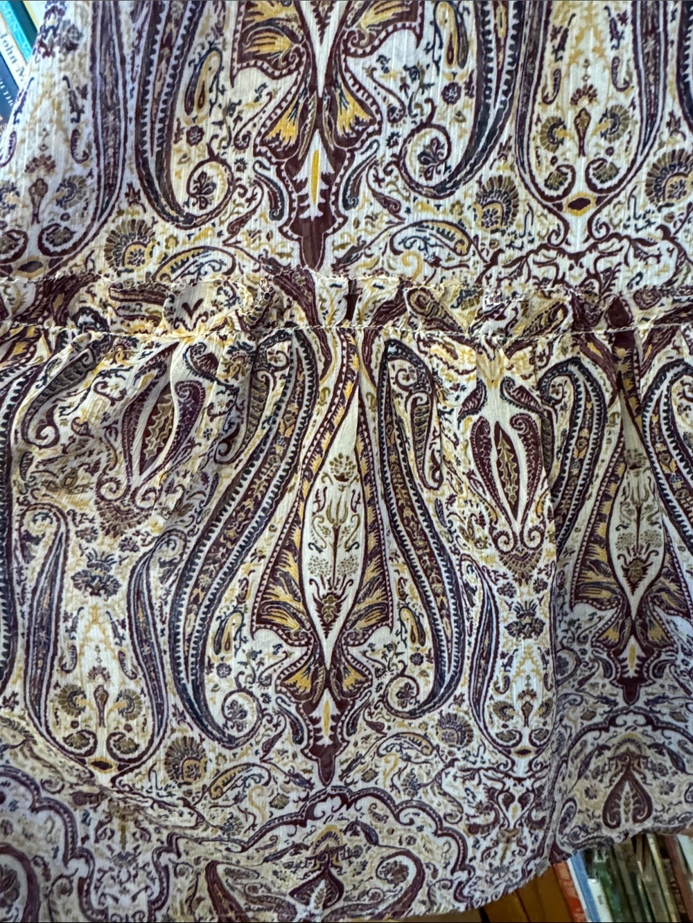 Ann Taylor Factory sheer paisley dress M - Picture 4 of 8